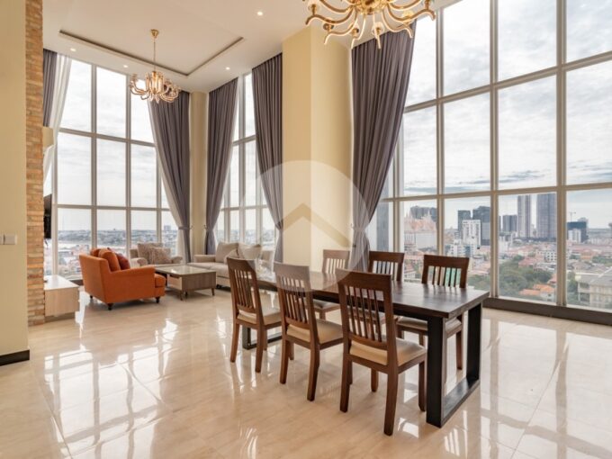 2 Bedroom Penthouse Serviced Apartment For Rent - Tonle Bassac
