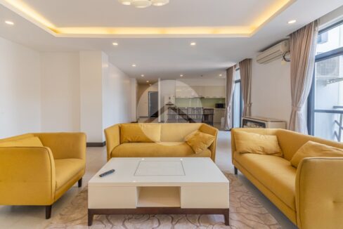 3 Bedroom Serviced Apartment For Rent - Wat Phnom