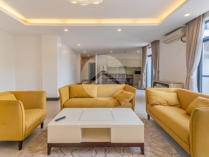 3 Bedroom Serviced Apartment For Rent - Wat Phnom