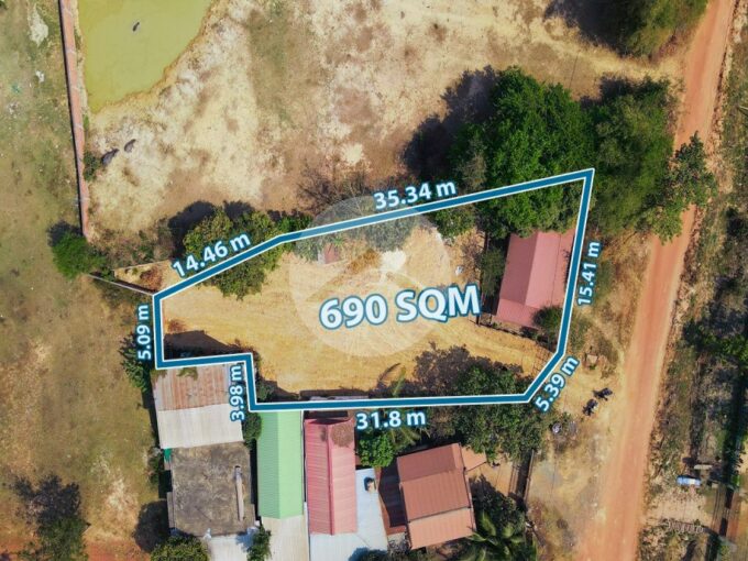 690 Sqm Residential Land For Sale - Svay Dangkum