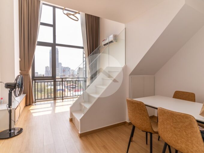 Loft 1 Bedroom Condo For Rent - Chroy Changvar