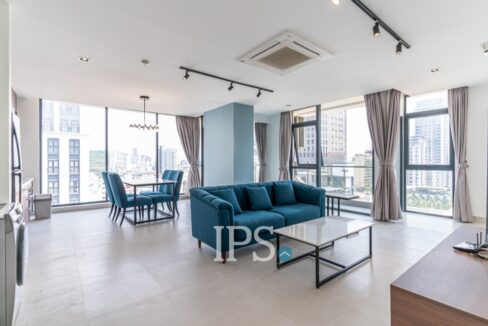 3 Bedroom Serviced Apartment For Rent - BKK1
