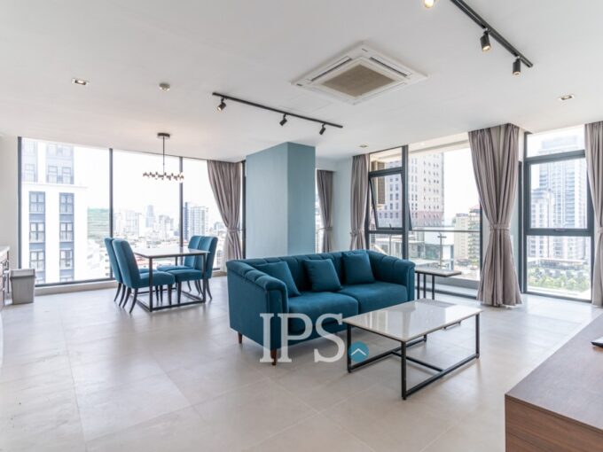 3 Bedroom Serviced Apartment For Rent - BKK1