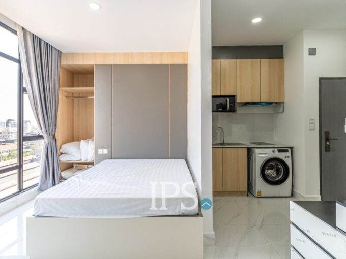 25 Sqm Studio Serviced Apartment For Rent - Phsar Doeum Kor