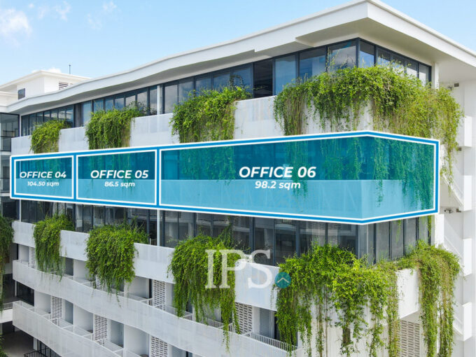 86 Sqm. Rose Apple Square Office For Rent - Svay Dangkum