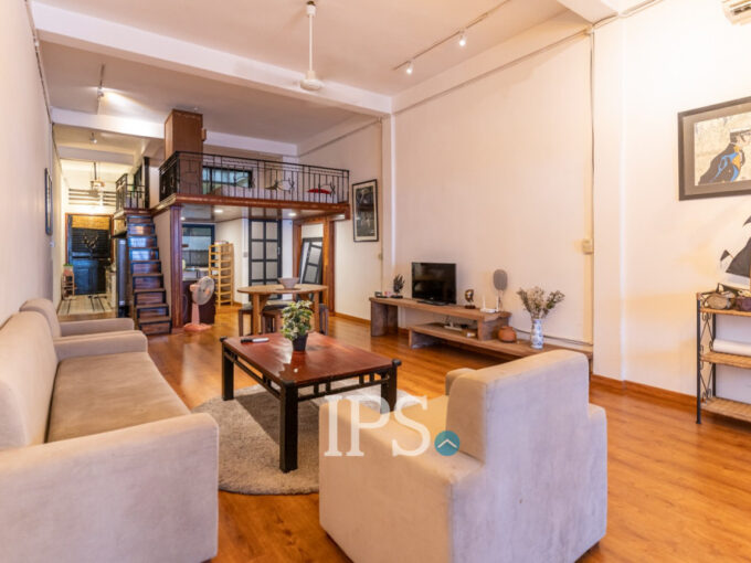 Renovated 1 Bedroom  Loft Apartment For Rent - Phsar Thmei 2