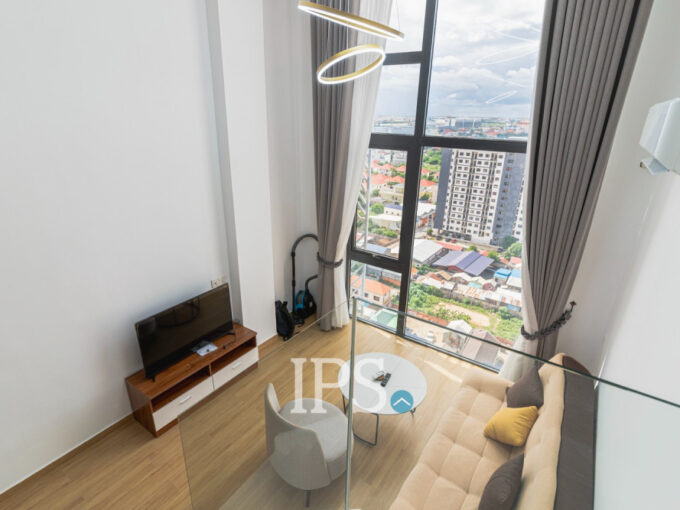 Loft 1 Bedroom Condo For Rent - Chroy Changvar