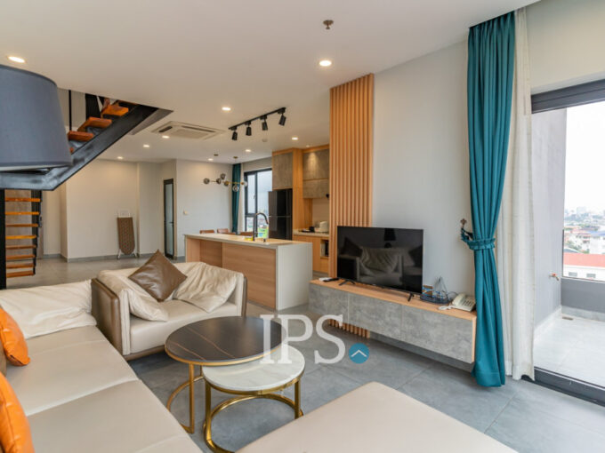 Duplex 2 Bedroom Serviced Apartment For Rent - Boeung Kak 1