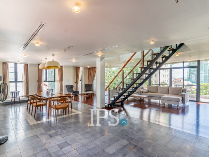 Duplex 3 Bedroom Penthouse For Rent - Wat Phnom