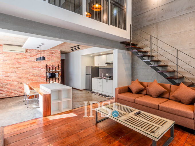 1 Bedroom Loft Apartment For Rent - Svay Dangkum