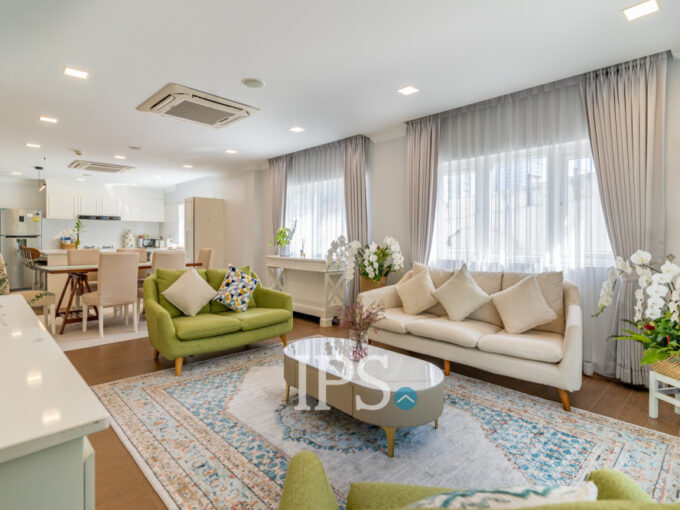 3 Bedroom Serviced Apartment  For Rent - BKK1
