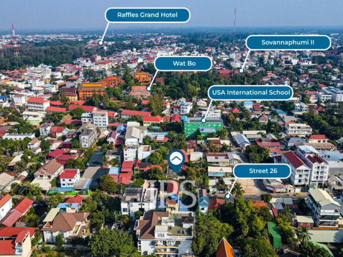 817 Sqm Commercial Land and House For Sale - Sala Kamreuk