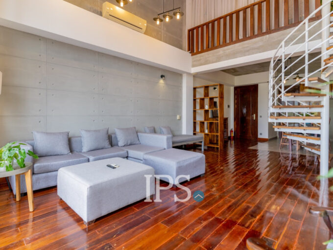 Loft 1 Bedroom Serviced Apartment For Rent - BKK1