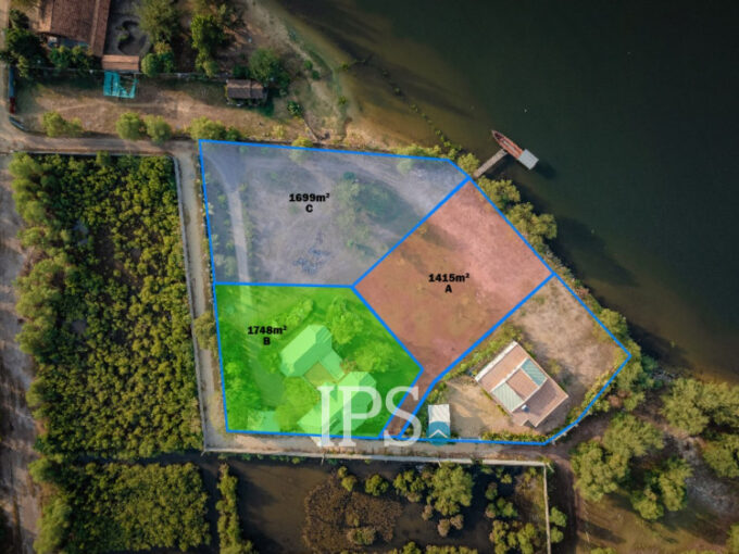 1415 Sqm River Front Property for Sale - Kampot Province