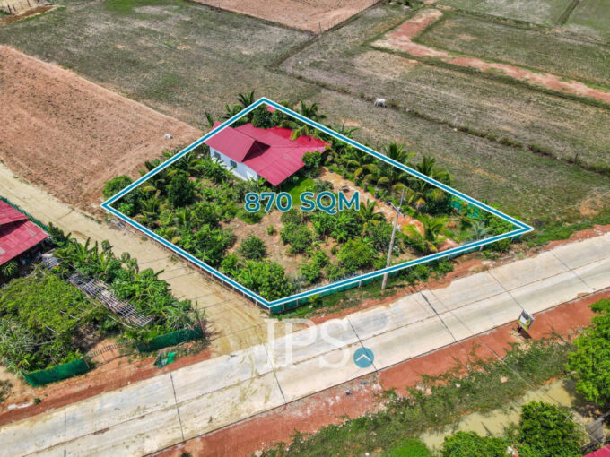 870 Sqm Residential Land For Sale -  Krabei Riel