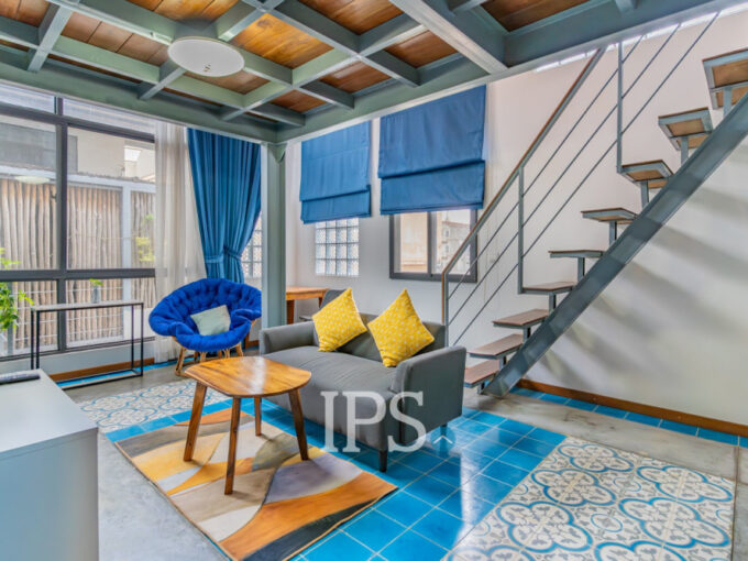 1 Bedroom Loft Apartment For Rent - BKK 3