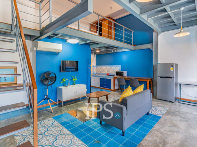 1 Bedroom Loft Apartment For Rent - BKK 3