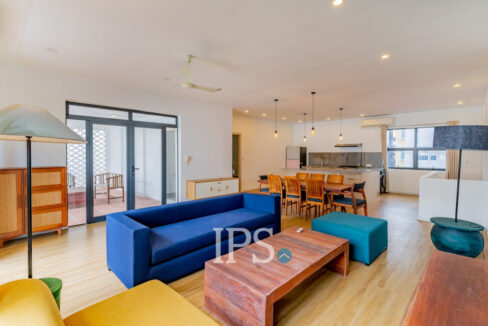 Renovated 3 Bedroom Apartment For Rent - Tonle Bassac