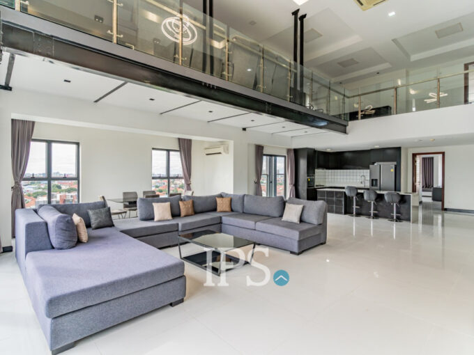 Duplex 2 Bedroom Penthouse Serviced Apartment For Rent - Boeung Kak 1