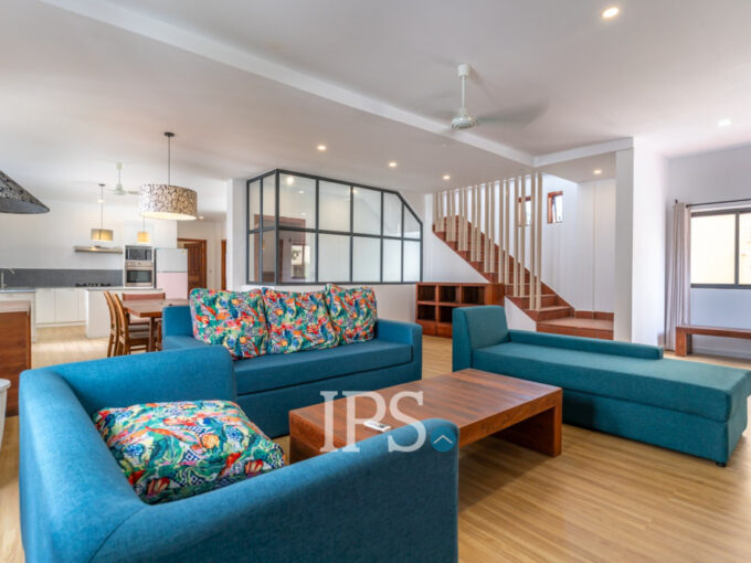 Duplex Renovated 5 Bedroom Apartment For Rent - Tonle Bassac