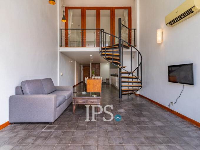 Renovated 1 Bedroom Loft Apartment For Rent - BKK1