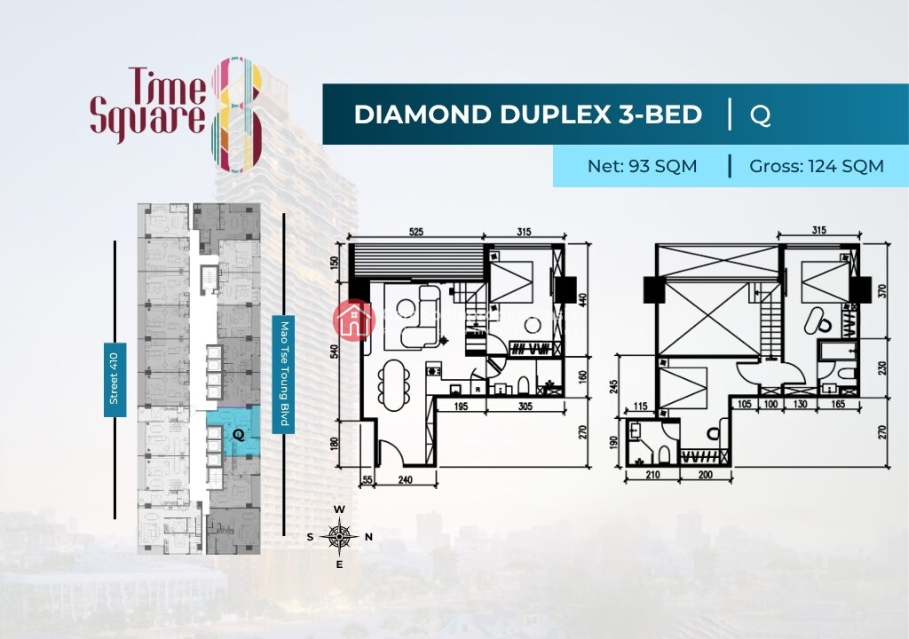 3 Bedroom Duplex Condo for Sale | Time Square 8 Phnom Penh near Russian Market