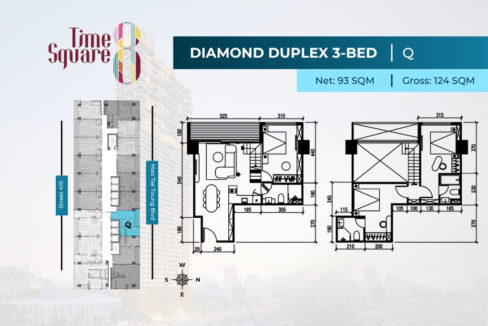 3 Bedroom Duplex Condo for Sale | Time Square 8 Phnom Penh near Russian Market