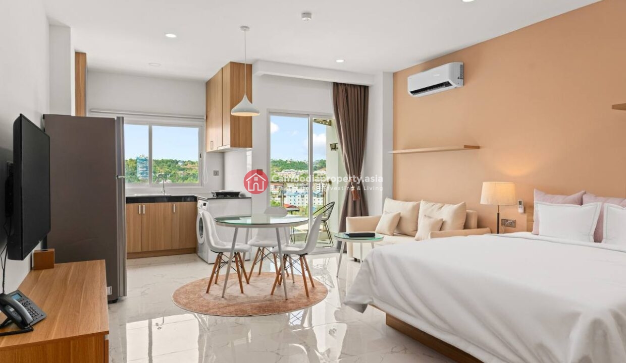 Lavish Studio Condo for Sale in Sihanoukville Bedroom