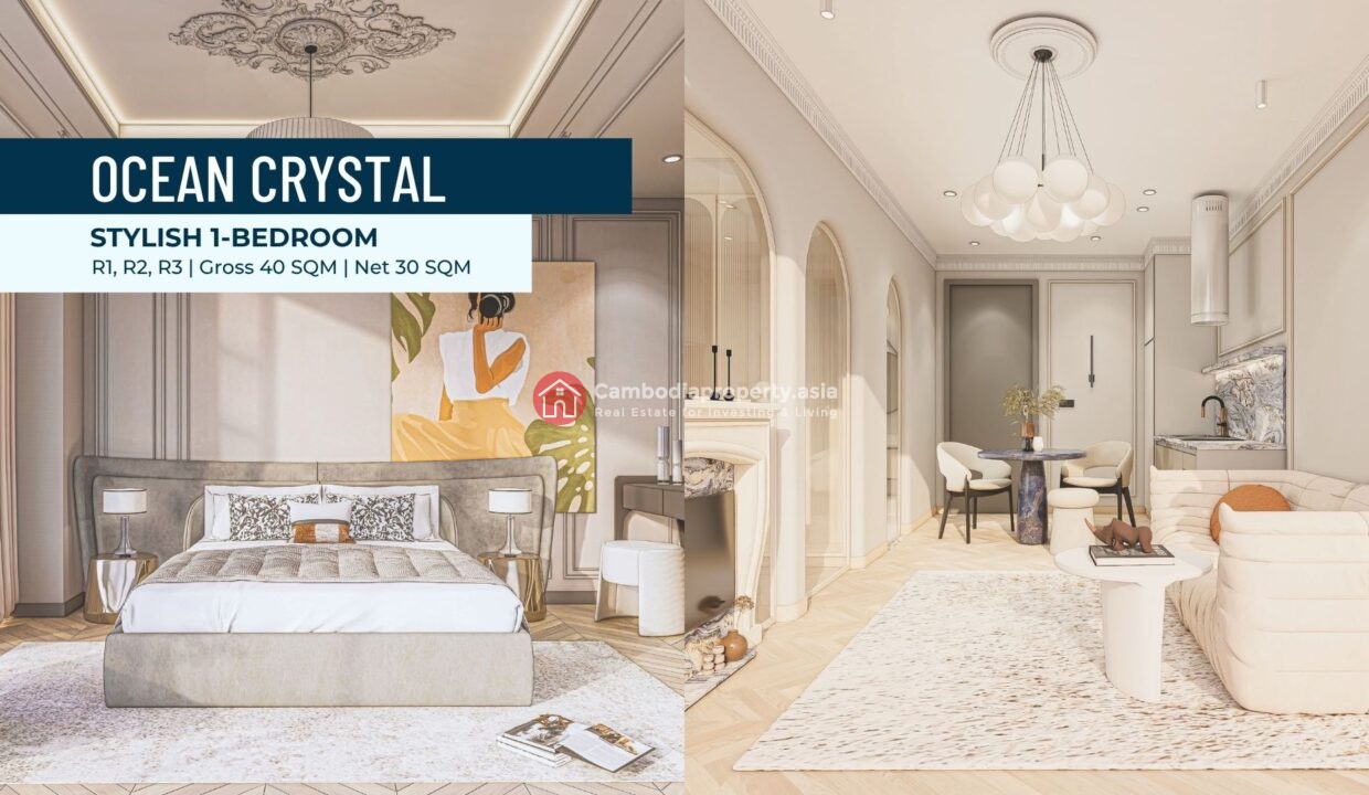 Stylish 1 Bed (40 sqm) – Ocean Crystal Tower Interior