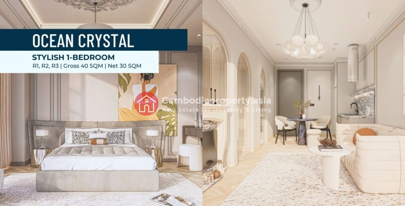 Stylish 1 Bed (40 sqm) – Ocean Crystal Tower