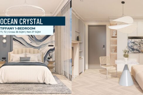 Tiffany 1 Bed Condo – Ocean Crystal Tower Otres Beach 3D