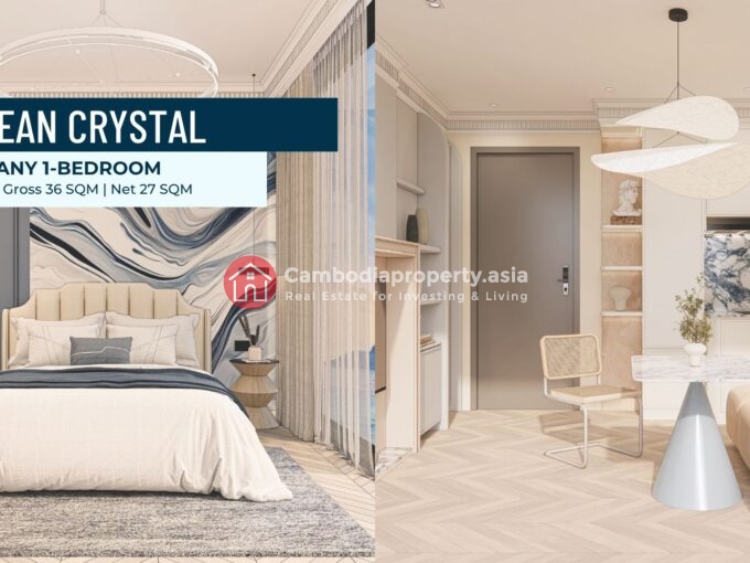 Tiffany 1 Bed Condo – Ocean Crystal Tower Otres Beach