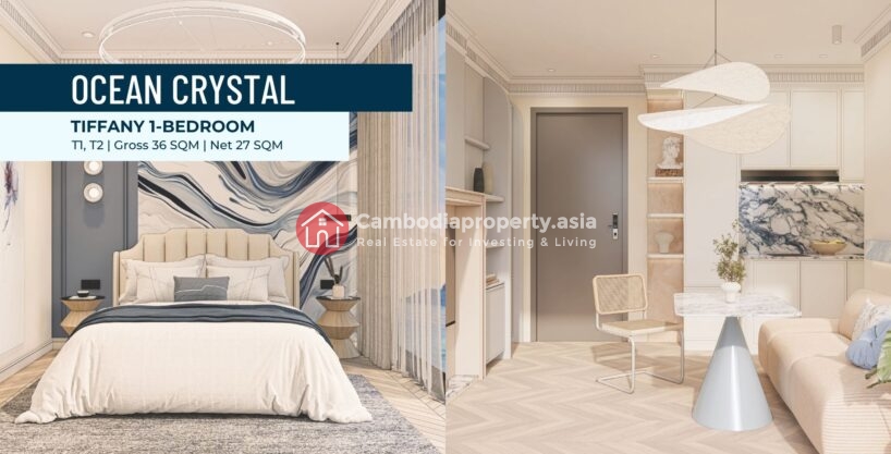 Tiffany 1 Bed Condo – Ocean Crystal Tower Otres Beach